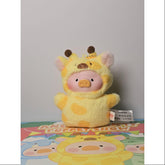 LuLu the Piggy Animal Party Puppet Show PVC Face Plush Keychain Secret Giraffe(1/96)